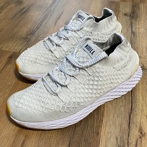 NOBULL Knit Runner Sand White Gum Athletic Training Shoes Womens 7 Mens 5.5